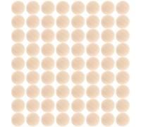 Sewroro Half Wooden Beads 0.31 in Unfinished Wood Balls for DIY Crafts Smooth Half Sphere Beads for Bracelets Necklaces Dream Catchers Bead Garlands Home Decor