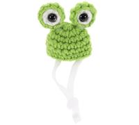 Sewroro Hand Knitted Mini Pet Hat for Small Animals like Chinchillas and Hamsters, Lightweight and Comfortable Polyacrylic Fiber Cap, Adorable Green Tiny Hat for Cosplay Parties and Easter