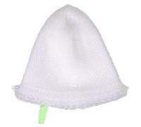 Sewroro Hand Knitting Fishing Dip Net Head Sturdy Nylon Netting Lightweight and Portable Fishing Line Net outside White String Bag Design to Reduce Fish Damage