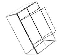 Sewroro Handcrafted Geometric Glass Plant Terrarium, Mini Moss and Ecological Container, Small Desktop Landscape Display Holder for Living Room Decor