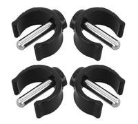 Sewroro Heavy Duty Cane Pin Locks 4pcs C-Shape Clamp Made of Abs and Steel, Compatible with Walking Aid and Hiking Pole, Providing Secure Fit and Simple Removal for Elder Users