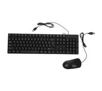 Sewroro Keyboard Mouse Simple Keyboard USB Spanish Letter Mouse Combo Silent for Laptop Office Use and Combo