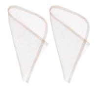 Sewroro Lace Wig Closure Lace Frontal 2Pcs Breathable Mesh Net Base Ventilating Design Lightweight Accessories Suitable for Daily Hair Styling and Salon Use