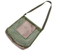 Sewroro Large Capacity Folding Mesh Bag for Garden Supplies Lightweight Crossbody Outdoor Tote with Breathable Hollow Design Convenient Shoulder Bag for Wild Fruit and Mushroom Picking