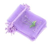 Sewroro Lavender Sachet Bags Drawstring Herbs Bag Breathable Mesh Fabric 20Pcs for Closet Fragrance Storage
