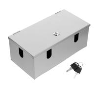 Sewroro Lockable Weatherproof Stainless Steel Socket Box for Outdoor Electrical Cover Anti-theft Rainproof Outlet Enclosure with Hinge Door Secure Wall-mounted Electrical Equipment