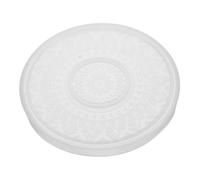 Sewroro Mandala Round Coaster Silicone Mold for Resin and Plaster DIY Crafting Intricate Patterned Epoxy Casting Tray for Drink Coasters Jewelry Soap Dish Candle Holder Home Decor