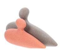 Sewroro Matte Ceramic Couple Figurine Set in Soft Color, 1pcs Romantic Sculpture for 25th Anniversary Home Décor Wedding Ornament