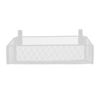 Sewroro Metal Mesh Hanging Basket 2.1 Hook, Small Bedside Organizer for Dormitory and Home Storage, Bedside Hanging Basket for Bedroom and School Supplies