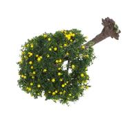 Sewroro Miniature Landscape Tree Figurine 10Cm Small Scale Green Leaf Yellow Fruit Model for Sand Table Scenery DIY Model Tree Landscaping Kit Ornament