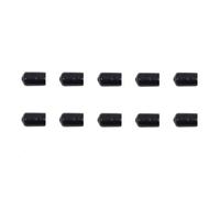 Sewroro Mm Rubber Arrowhead Black Safety Tip 10pcs Designed for Small Game and Stump Shooting for Archery Practice and Training, Compatible with Fiberglass and Carbon Arrows