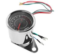 Sewroro Motorbike for Motorcycle Modification Accessory with Zinc Alloy Material and Speedometer Tachometer Gauge Precise Tracking Function, Silver Vintage Style Suitable for Motorcycle