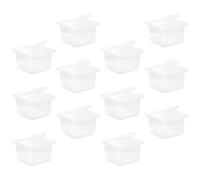 Sewroro Multi-function Plastic Reptile Cage with Breathable Holes, 12pcs Box for Household Use, for Small Animals and Corn Snakes