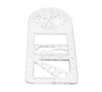 Sewroro Multi-Functional Geometric Drawing Ruler Set for School Use, Plastic Measuring and Designing Tool with Ellipse and Rectangle Shapes, for Students Mathematics and Geometry Exercises