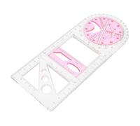 Sewroro Multifunctional Geometric Ruler Set for Students and Artists Drawing Template with Measurement School Supplies for Mathematics Learning and Precise Pattern Drafting
