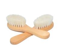 Sewroro Natural Wooden Bath Brush Hair, Gentle Shower Scrubber and Body Massage Brush for Bathing