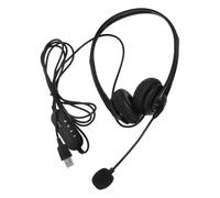 Sewroro Noise Reduction Headset Comfortable Headphone for Office Use Wired Over-Ear Design with Microphone and Crisp Audio Capture for Webinars Online Teaching and Business Calls