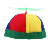 Sewroro Novelty Fun Pinwheel Hat Cotton Green Baseball Cap with Detachable Plastic Propeller, Adjustable Strap, Educational Value at School Events and Family Outings