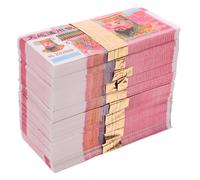 Sewroro of Red Ancestor Paper Money Easy to Use Slow and Even Burn 10 Bundles 100pcs Per Bundle , Realistic Fake Paper Money for Rituals and Qingming Festival for Ancestors