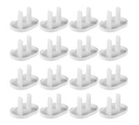 Sewroro Outlet Covers Proofing 40pcs White Abs Socket Covers for Home Use Safe Electric Plug Protectors