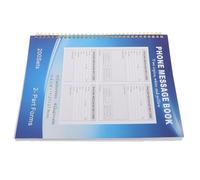Sewroro Phone Message Book Blue Spiral Bound Two-part A4 Carbonless