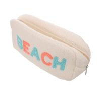 Sewroro Plush Pencil Case Large Capacity Portable Pencil Holder Organizer for Student Stationery Artist Travel Use Zipper