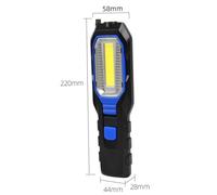 Sewroro Portable Cob LED Work Light with Magnetic Tail Head Battery-Powered Inspection Torch for Car Repair Emergency Camping Lightweight Compact Design Random Color No Random Color