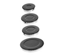 Sewroro Portable Stove Top Electric Burner Cap Double Burner Electric Cooktop Cover Concave Surface Flame Cap