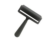 Sewroro Printmaking Roller Rubber Roller for Even Coloring and Rolling Down Prints 10Cm Width with Detachable Handle for Graphic Projects