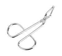 Sewroro Professional Stainless Steel Eyebrow Tweezer with Scissors Shape for Women, Slanted Design for Precise Facial Hair Removal, Suitable for Facial Cosmetic Use, Silver Colour