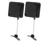 Sewroro Remote Control Security Lock Cable 2Pcs with Telescopic Steel Wire and Adjustable Clasp Suitable for TV Remotes and Bicycle Locking