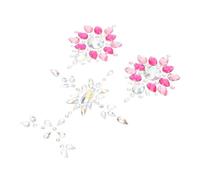 Sewroro Rhinestone Body Jewels Breast Stick on Gems Set, 2 Packs Crystal Chest and Clavicle Body Decoration for Women, DIY Sparkling Face and Back Stickers Temporary Tattoo