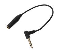 Sewroro Right Angled Male to Female Extension Cable with Flexible Design for Microphone and Electric Guitar, Sturdy Metal and Plastic Build, for Live Sound and Stage Use