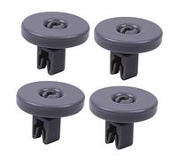 Sewroro Rollers Easy 4pcs Lower Replacement Wheels Rack Dishwasher Practical Abs Material and to Remove for Accessories Basket