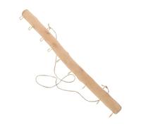 Sewroro Rustic Floating Wooden Wall Hook 40cm Driftwood Branch Coat Rack with 9 Nails Decorative Hanging Clothes and Hat Organizer for Home Storage