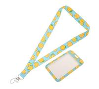 Sewroro Scratch Id Card Cover with Lanyard Badge Holder for Students Teachers and Professionals for School Office and Travel Use