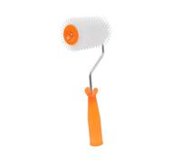 Sewroro Self Leveling Screed Spiked Roller Teeth Paint Brush Roller for Epoxy Floor Paint Bubble Removal Tool with Comfortable Handle for Smooth Surface Painting