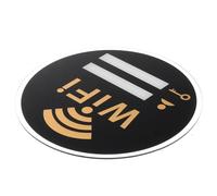 Sewroro Sign Practical Decorative Password Acrylic Wifi Wall Wall-mounted for Reminder with Strong Adhesive Stores Rest Rooms