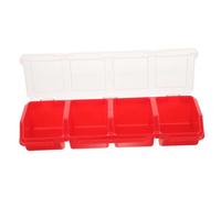Sewroro Small Plastic Storage Box with Lid Screw and Bead Organizer Case with Compartments for Electronic Accessories DIY Components Nuts Suitable for Home Workshop Factory Use