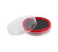 Sewroro Small Round Ink Pad Tool Portable Office Supply for Document Stamping Quick Dry Oil Ink for Impressions Compact Design Compatible with Various Stamps