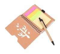 Sewroro Spiral Lined Notebook Portable Planning Book with Pen Compact Practical Notebook with Tabs for Students Travelers Office Use