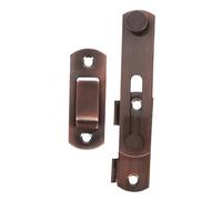 Sewroro Stainless Steel Flip Latch Gate Lock Heavy Duty Theft Door Latch for Pet Cages and Garden Gates Reinforced Design for Outdoor Use Dark Brown Finish