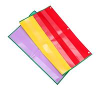 Sewroro Standard Pocket Chart Hanging Display Organizer for Classroom and Home Multi Purpose Wall Pocket Holder for Flash Cards Jewelry and Daily Routine Storage Teaching Literacy Card Bag