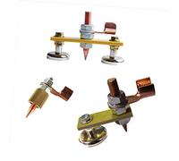 Sewroro Strong Magnetic Welding Ground Clamp with Double Ended Wire Tail Professional Soldering Tool for Auto Body Repair Welding Magnet with High Holding Power for Efficient Metalworking