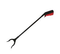 Sewroro Sturdy Garbage Clamp Stainless Steel Rubbish Picker Tool for Outdoor Cleaning with Non-Skid Feature Targeted at Elderly Use