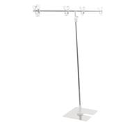 Sewroro T-Shaped Poster Display Stand A3 Desktop Advertising Rack Magnetic Metal Retractable Sign Holder for Supermarkets Trade Shows Office Use