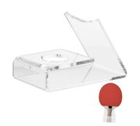Sewroro Table Tennis Paddle Holder and Easy to Store Features Acrylic with Simple Design Desktop Display Stand Table Tennis Bat Holder for Home and Office Use for Organised Sports