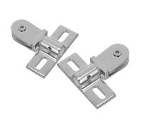 Sewroro Thick Zinc Alloy Glass Door Pivot Hinges Bidirectional Opening Bathroom Shower Hardware Reliable Fixing Interior Door Hinge and Versatile Installation