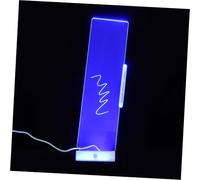 Sewroro Transparent LCD Side Panel Memo Board with LED Light for Computer Monitor Reusable Glowing Message Organizer Portable Desktop Note Holder for Home Office Use