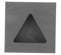 Sewroro Triangle Graphite Ingot Mold Melting Casting Tool for Metal Casting Jewelry Making with Wear Resistant Structure Practical Design for Laboratory and Educational Use